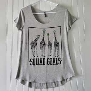 CLEARANCE! Electric Pink Giraffe Shirt Women's Sz L